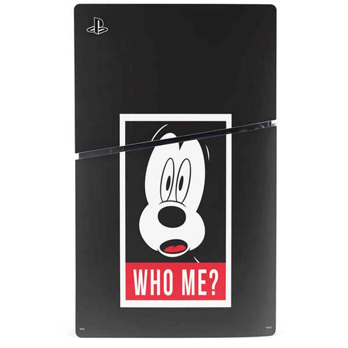 Disney Mickey Mouse Who Me PS5 Slim Disk Bundle Skin