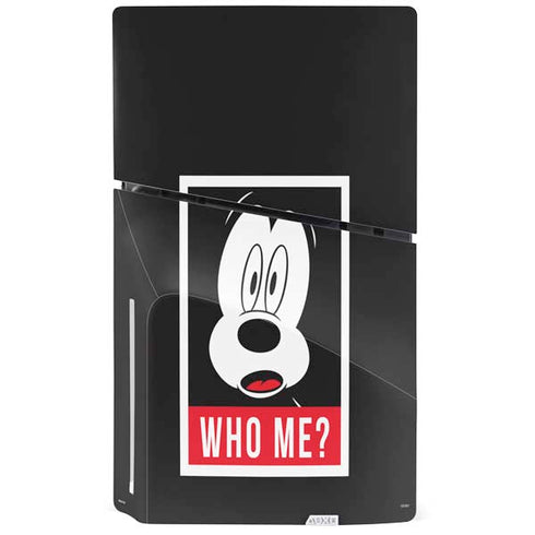 Disney Mickey Mouse Who Me PS5 Slim Disk Console Skin