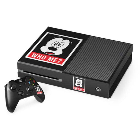 Disney Mickey Mouse Who Me Xbox One Console and Controller Bundle Skin