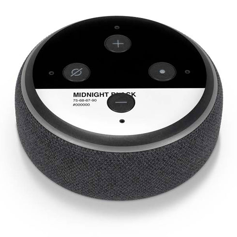 Midnight Black Amazon Echo Dot Skin