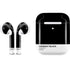Midnight Black Apple AirPods 2 Skin