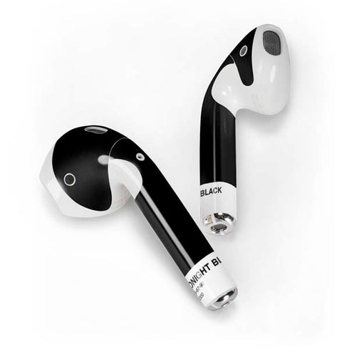 Midnight Black Apple AirPods 2 Skin