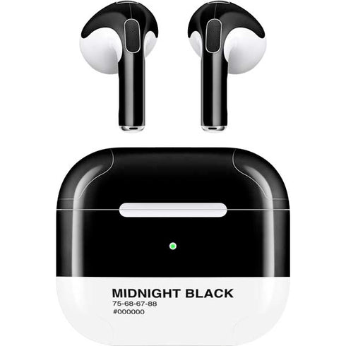 Midnight Black Apple AirPods (3rd Gen 2021) Skin