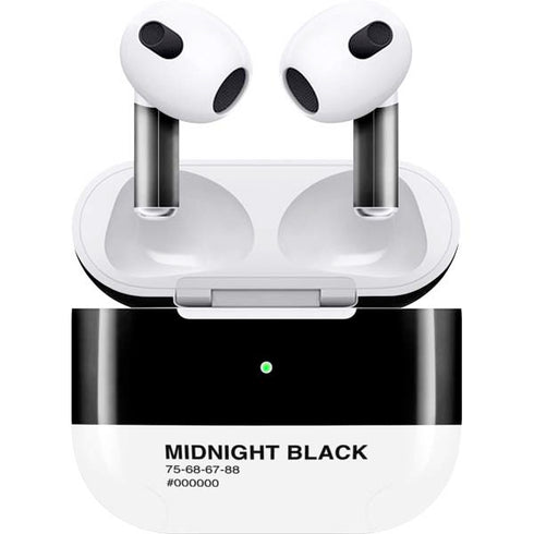 Midnight Black Apple AirPods (3rd Gen 2021) Skin
