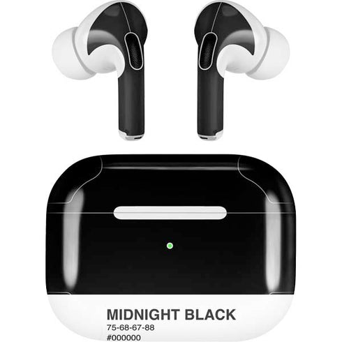 Midnight Black Apple AirPods Pro Skin