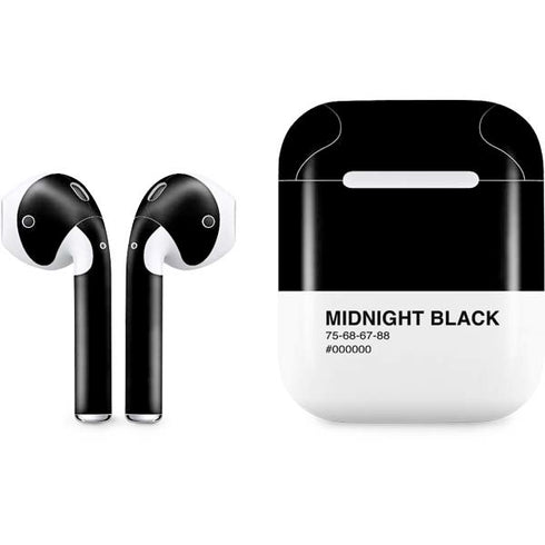 Midnight Black Apple AirPods Skin