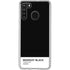 Midnight Black Galaxy A21 Clear Case