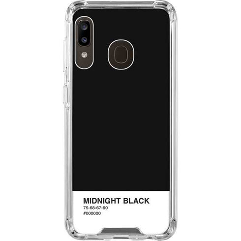 Midnight Black Galaxy A30 Clear Case