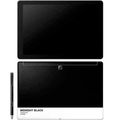 Midnight Black Galaxy Book 12in Skin