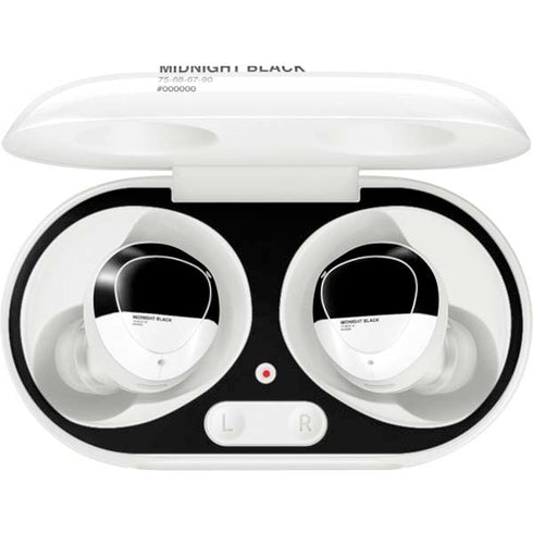 Midnight Black Galaxy Buds Plus Skin