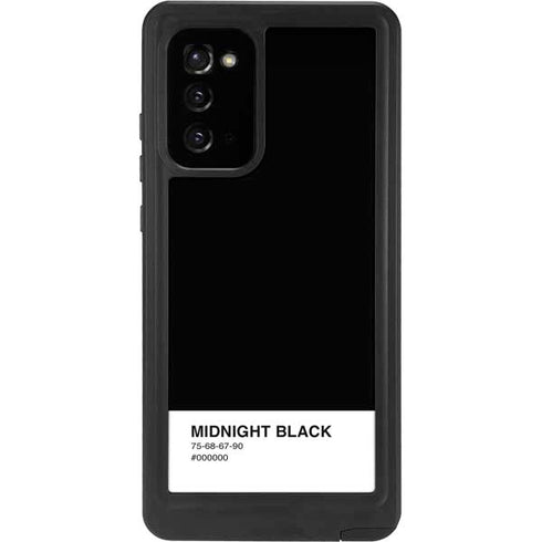 Midnight Black Galaxy Note20 5G Waterproof Case