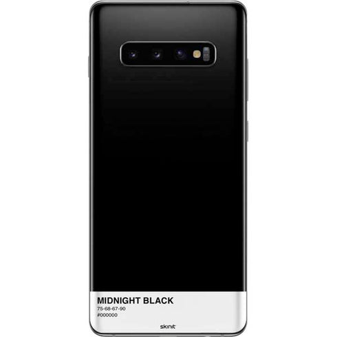 Midnight Black Galaxy S10 Plus Skin