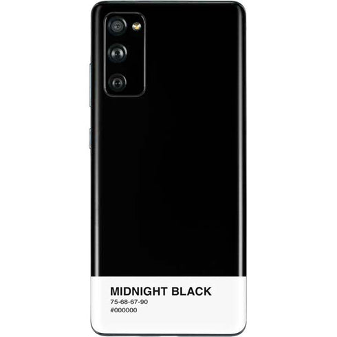 Midnight Black Galaxy S20 Fan Edition Skin