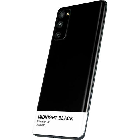 Midnight Black Galaxy S20 Fan Edition Skin