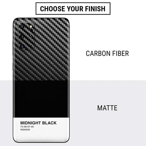 Midnight Black Galaxy S20 Plus Skin