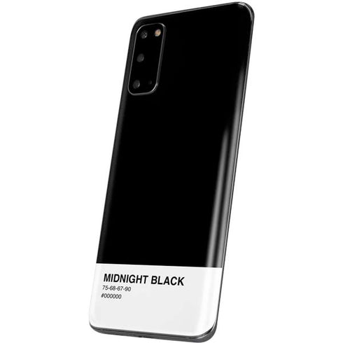 Midnight Black Galaxy S20 Skin