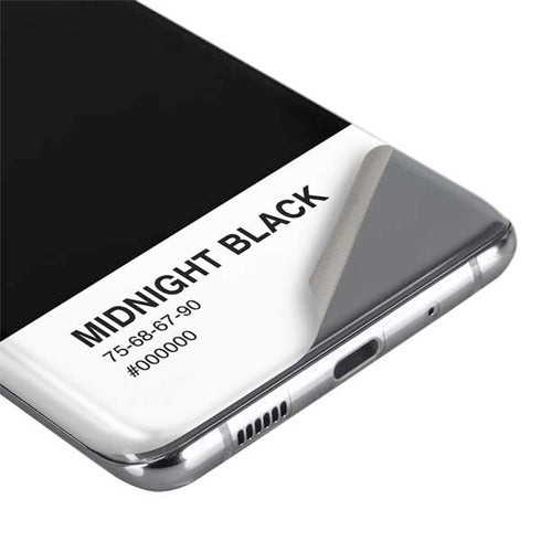 Midnight Black Galaxy S20 Skin