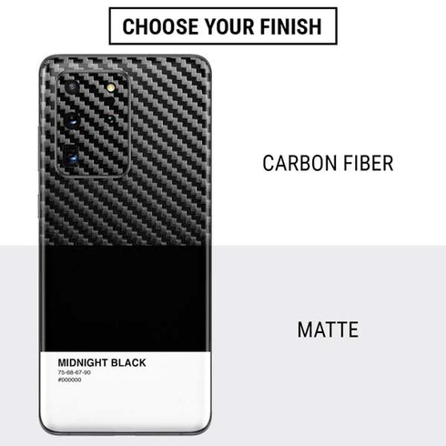Midnight Black Galaxy S20 Ultra 5G Skin