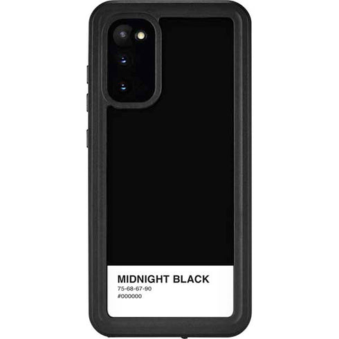Midnight Black Galaxy S20 Waterproof Case