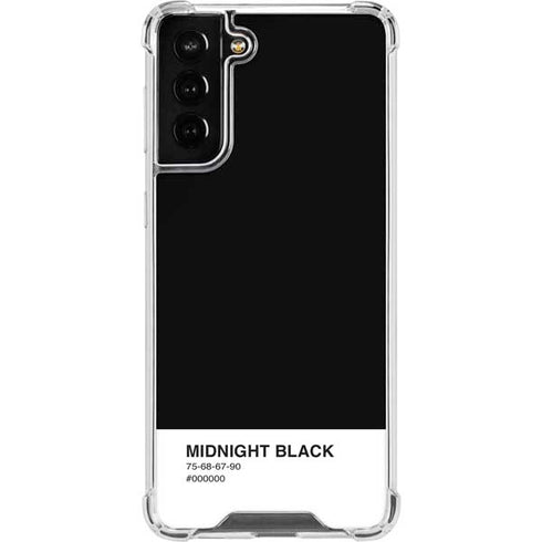 Midnight Black Galaxy S21 FE Clear Case