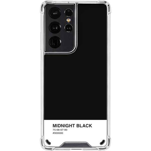 Midnight Black Galaxy S21 Ultra 5G Clear Case