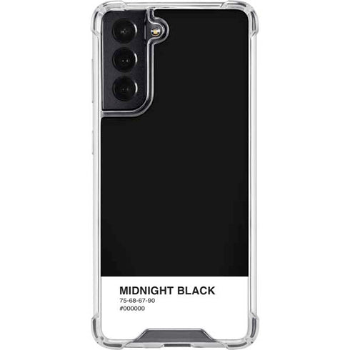 Midnight Black Galaxy S22 Clear Case