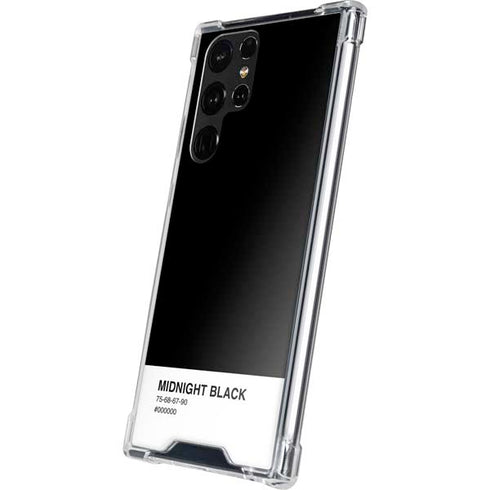 Midnight Black Galaxy S22 Ultra Clear Case