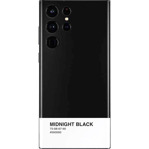 Midnight Black Galaxy S22 Ultra Skin
