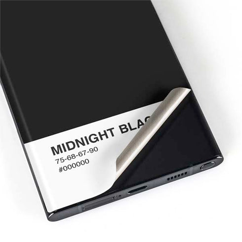 Midnight Black Galaxy S22 Ultra Skin