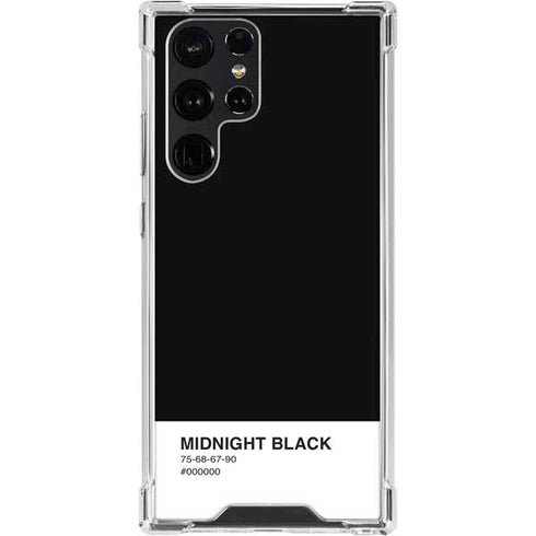 Midnight Black Galaxy S24 Ultra Clear Case