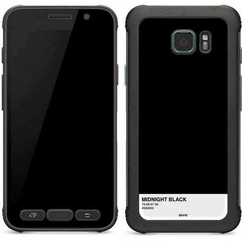 Midnight Black Galaxy S7 Active Skin