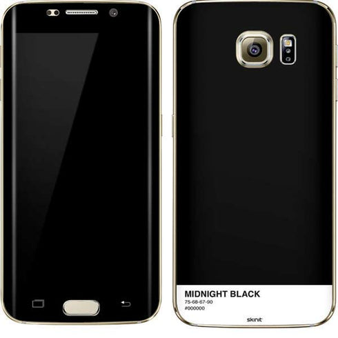 Midnight Black Galaxy S7 Edge Skin