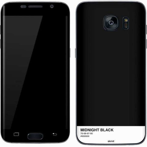 Midnight Black Galaxy S7 Skin