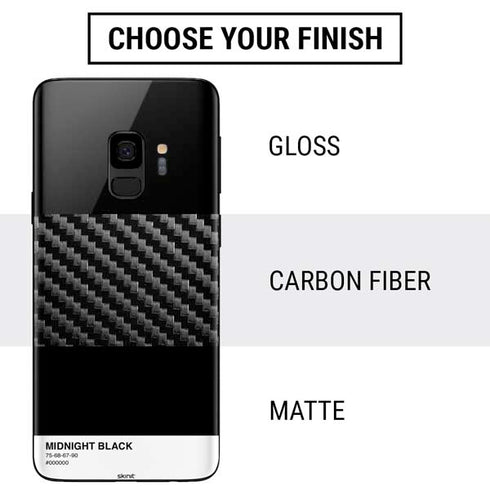 Midnight Black Galaxy S9 Skin