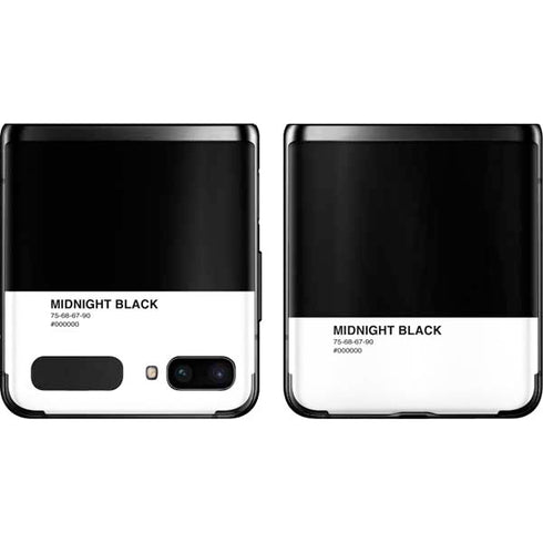 Midnight Black Galaxy Z Flip Skin