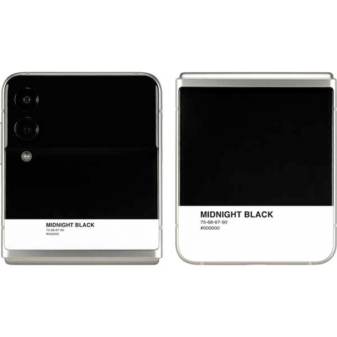 Midnight Black Galaxy Z Flip3 5G Skin