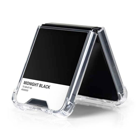 Midnight Black Galaxy Z Flip5 5G Clear Case