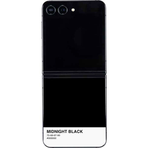 Midnight Black Galaxy Z Flip5 5G Skin