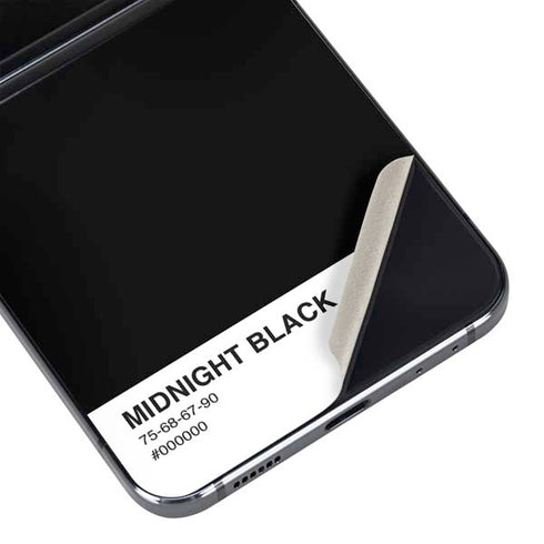 Midnight Black Galaxy Z Flip5 5G Skin
