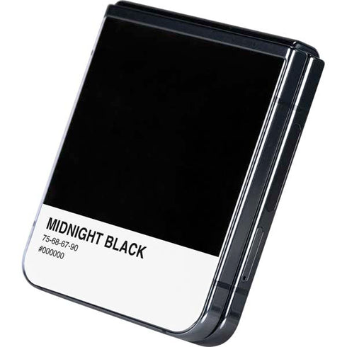 Midnight Black Galaxy Z Flip5 5G Skin