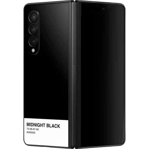 Midnight Black Galaxy Z Fold3 5G Skin