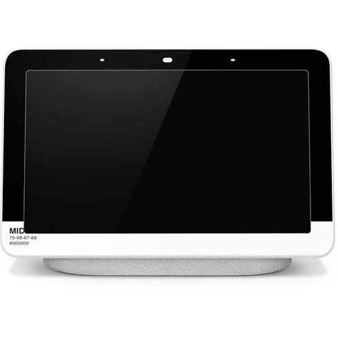 Midnight Black Google Home Hub Skin