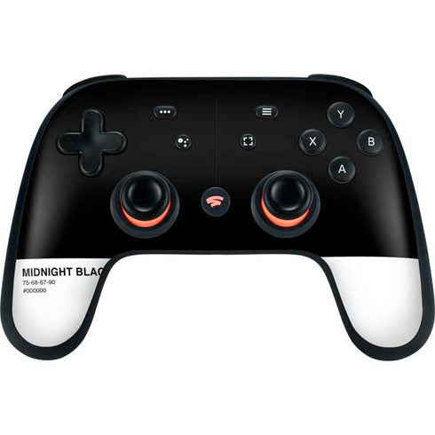 Midnight Black Google Stadia Controller Skin