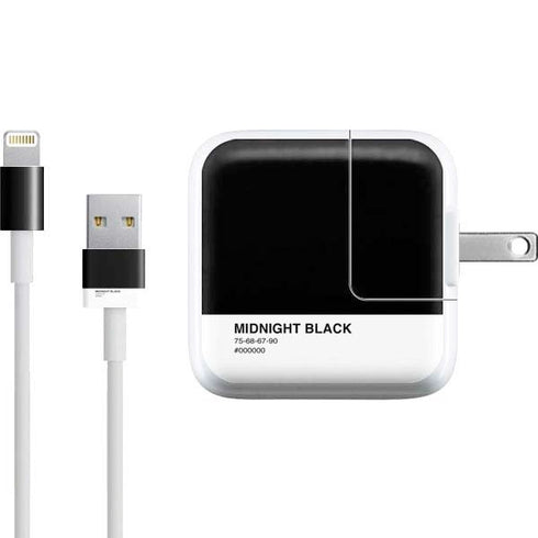 Midnight Black iPad Charger (10W USB) Skin