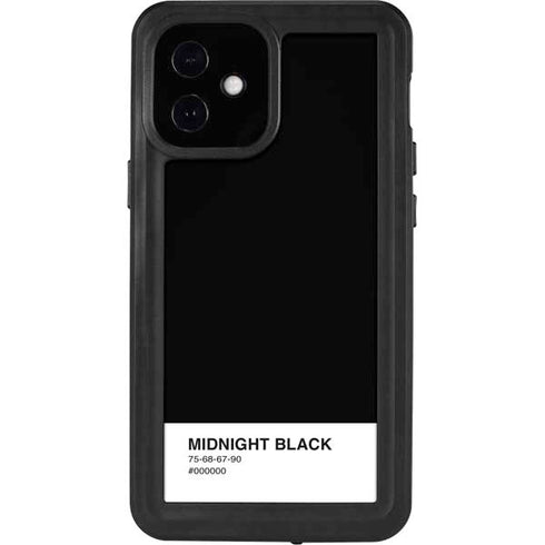 Midnight Black iPhone 12 Mini Waterproof Case