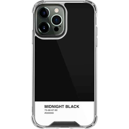 Midnight Black iPhone 15 Pro Max Clear Case