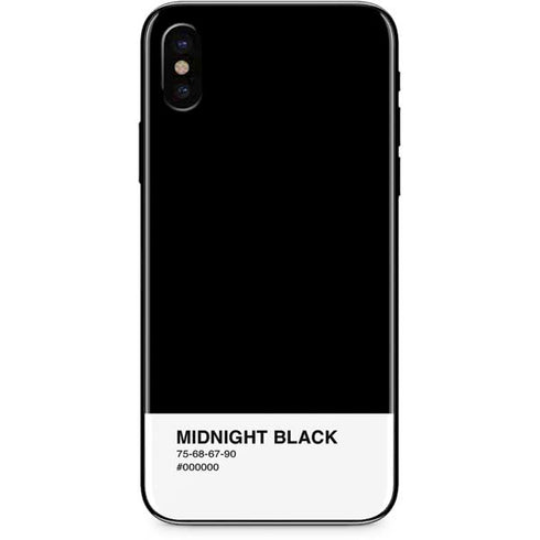Midnight Black iPhone XS Skin