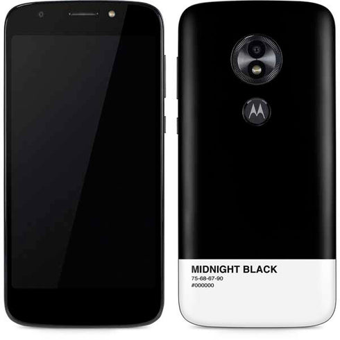 Midnight Black Moto E5 Play Skin