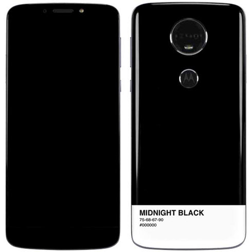 Midnight Black Moto E5 Plus Skin