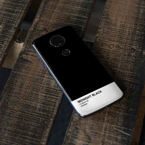 Midnight Black Moto E5 Plus Skin